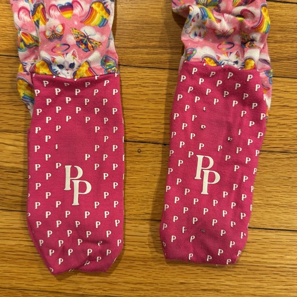 Lisa Frank Posh Peanut Pink Convertible Footie Pajamas - Angel Kitty 3T - Picture 9 of 9